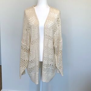 Crochet open stitch cardigan - 30” long for tall ladies!